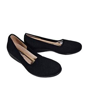 Life Stride Effortless Black Slip On Comfort Flats Womens Size 8 NEW